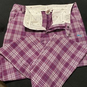 Men’s Puma Dry Cell Plaid Golf Pants size 36W 34L